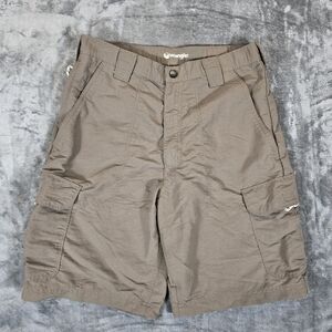 Wrangler Men's Brown Cargo Hiking Shorts Nylon Size 32